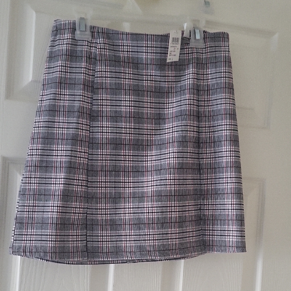 Windsor short plaid Gray Skirt